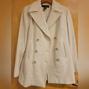 Vintage Off White Banana Republic Pea Coat